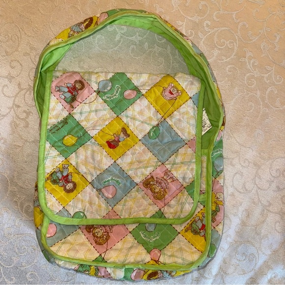 Vintage 1983 Cabbage Patch Kids Diaper Bag Sippy Cup Fork And Spoon - Picture 4 of 15